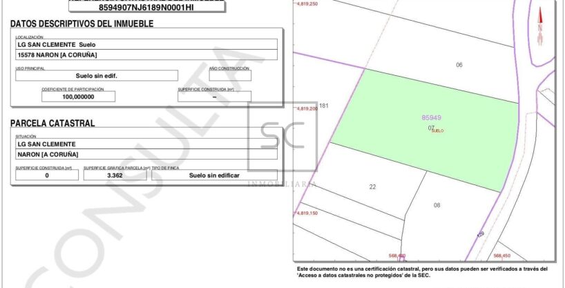 TERRENO URBANIZABLE EN SEDES