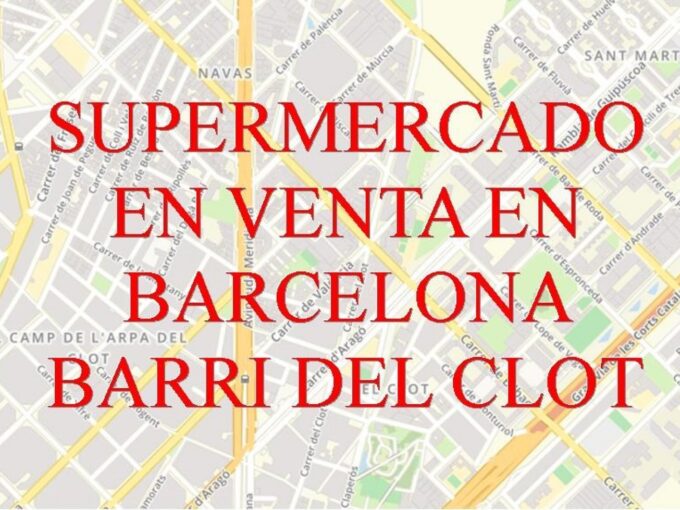 BARCELONA. BARRI DEL CLOT. LOCAL PARA SUPERMERCADO EN VENTA._1