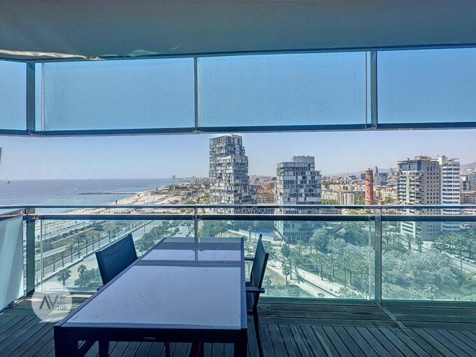 Fantastique appartement moderne avec terrasse et vue sur la mer à Diagonal Mar._1