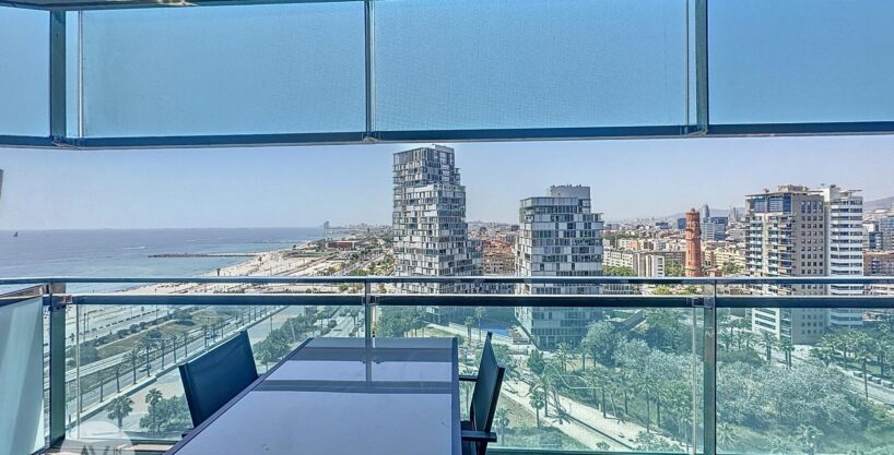 Fantastique appartement moderne avec terrasse et vue sur la mer à Diagonal Mar._1