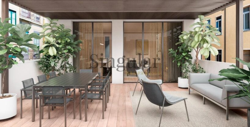 Piso principal con amplia terraza: Vive el encanto en el corazón de Barcelona_1