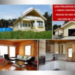 CASA FINLANDESA EN VENTA + 3 CONSTRUCCIONES ANEXAS EN PARCELA DE 1.000 M2