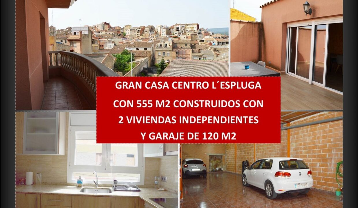 OCASIÓN: CASA DE 555 M2 CON 2 VIVIENDAS INDEP. GARAJE 120 M2