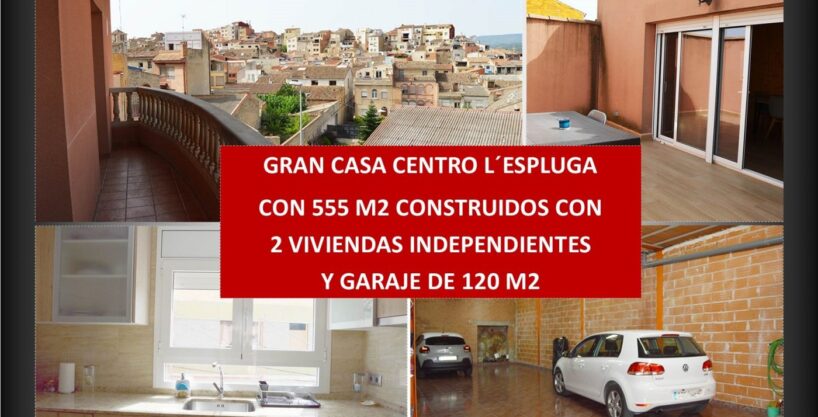 OCASIÓN: CASA DE 555 M2 CON 2 VIVIENDAS INDEP. GARAJE 120 M2