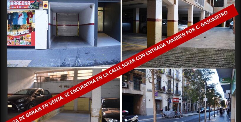 PLAZA DE AGRAJE EN VENTA EN C. SOLER DE TARRAGONA