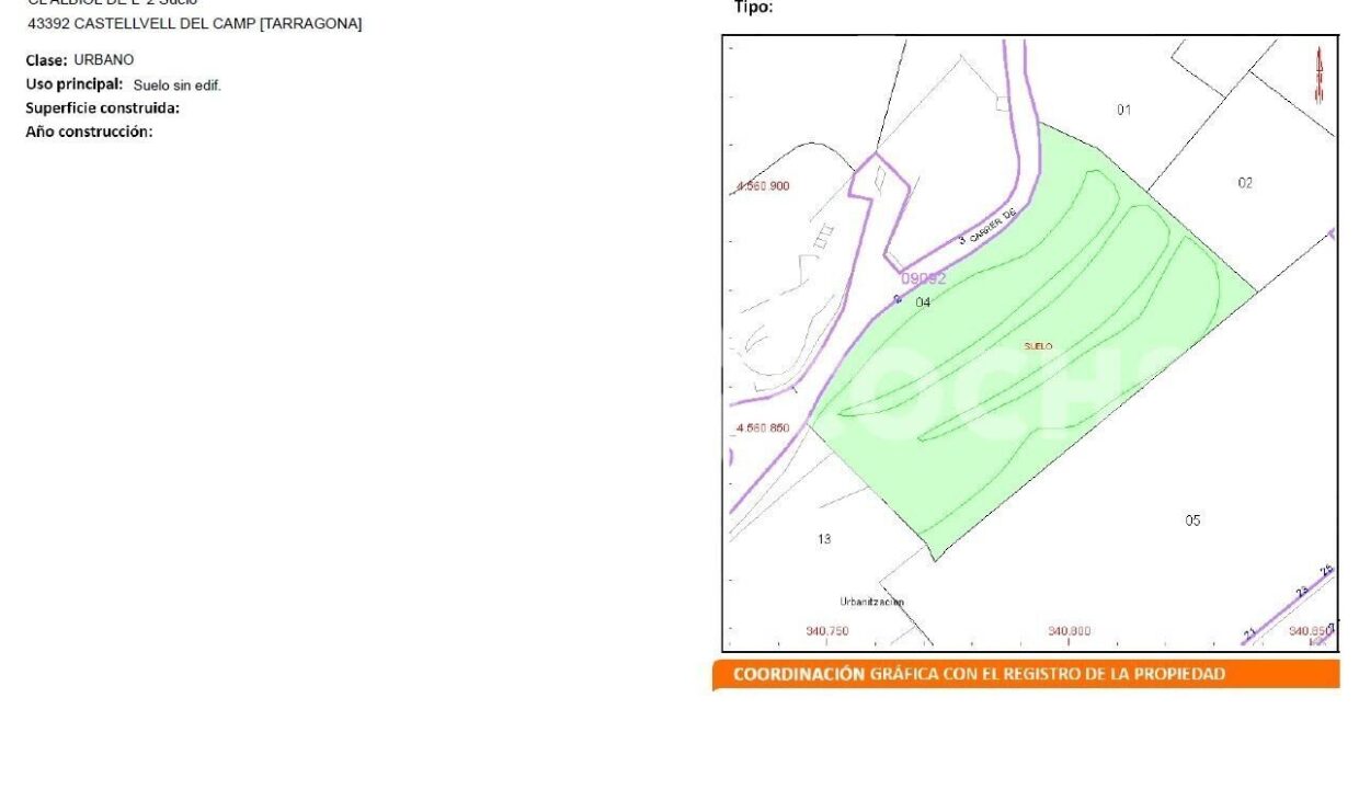 TERRENO CON 5 PARCELAS DE 700M2- CON ANTEPROYECTO- CASTELLVELL DEL CAMP_5